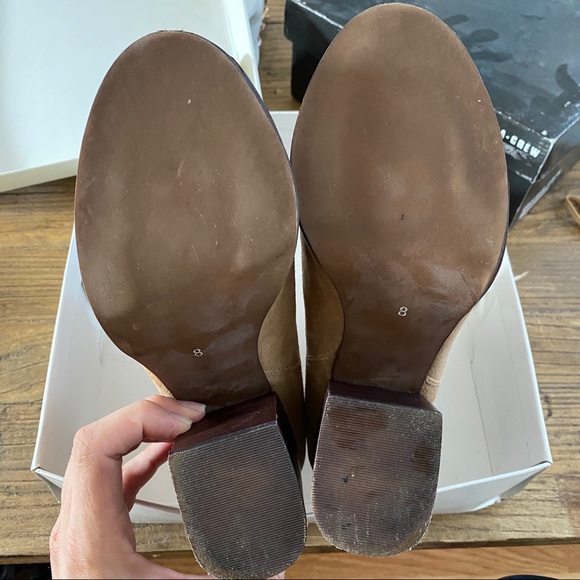 Jeffrey Campbell Rumble Suede Booties Size 8 - Picture 4 of 5